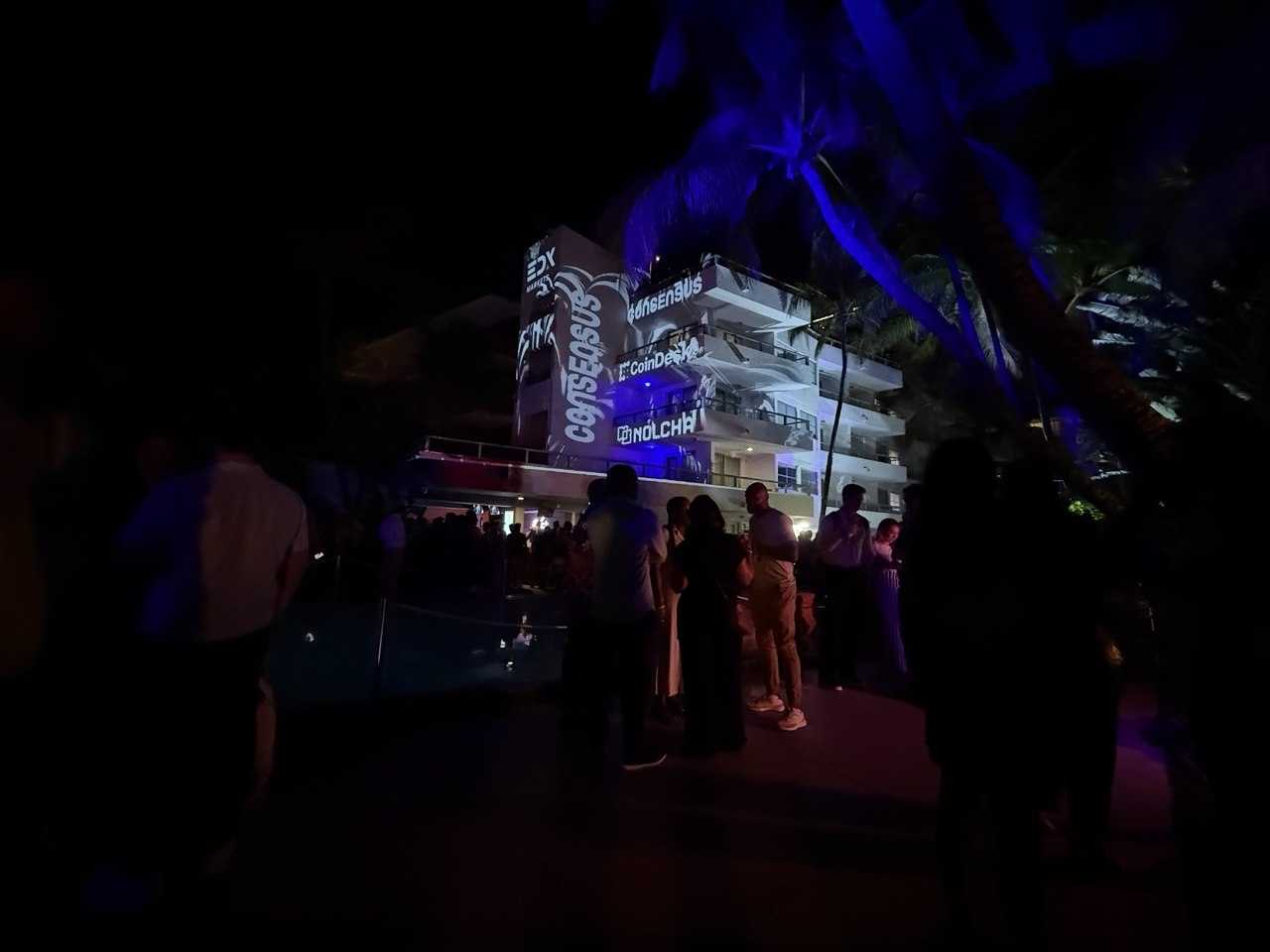 Consensus — night exterior