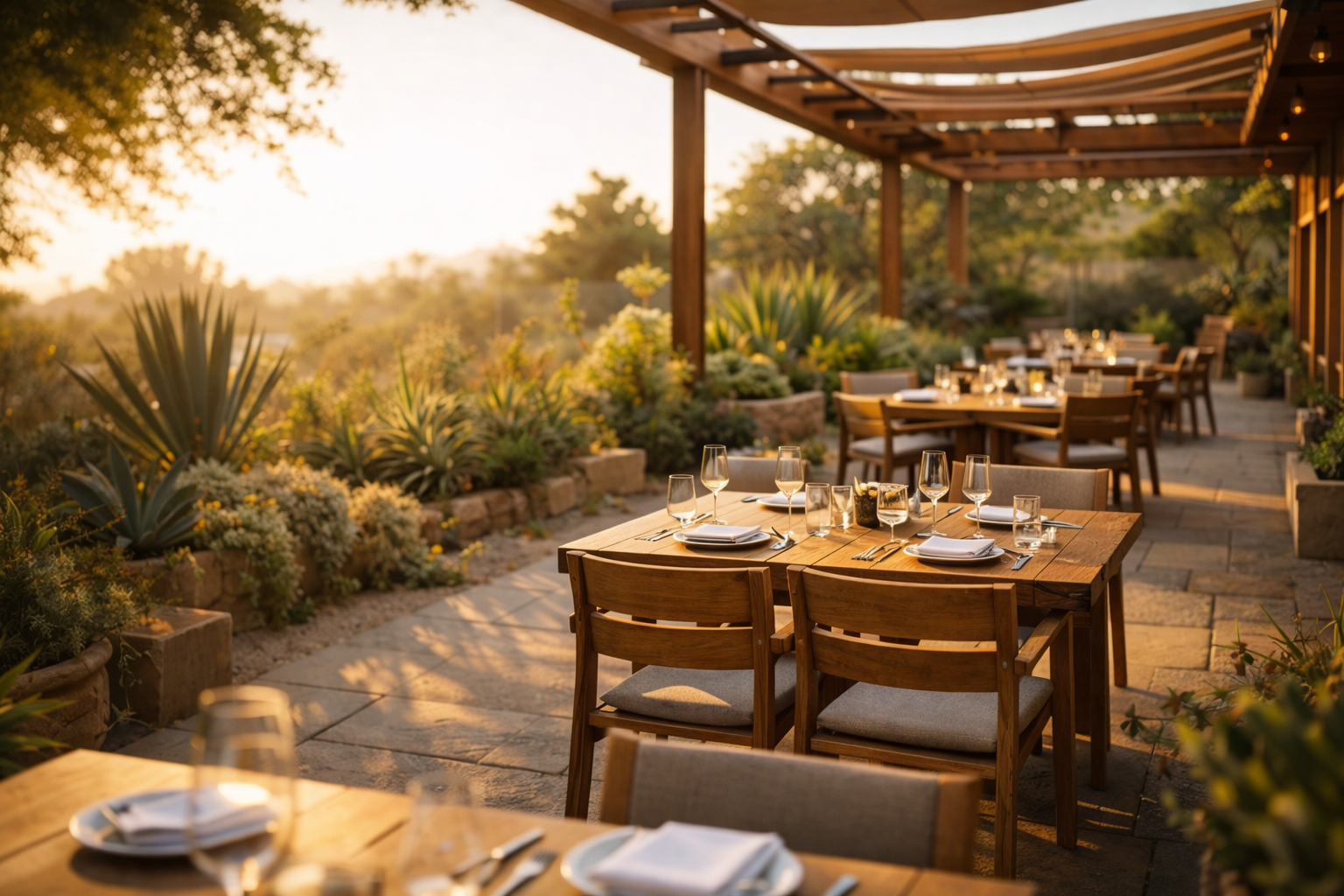 Restaurant kitchen preparation area.