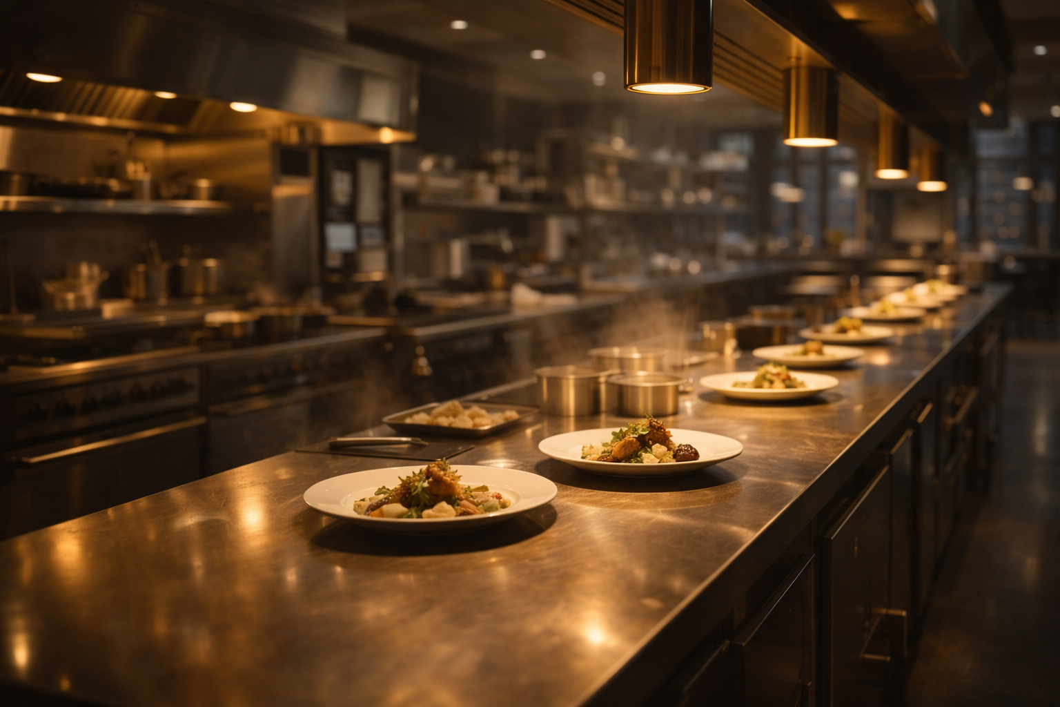 Restaurant during service.